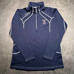 Sunice 1/4 Zip Pullover Women XL Navy 2018 US Open Shinnecock Hills Golf Stretch